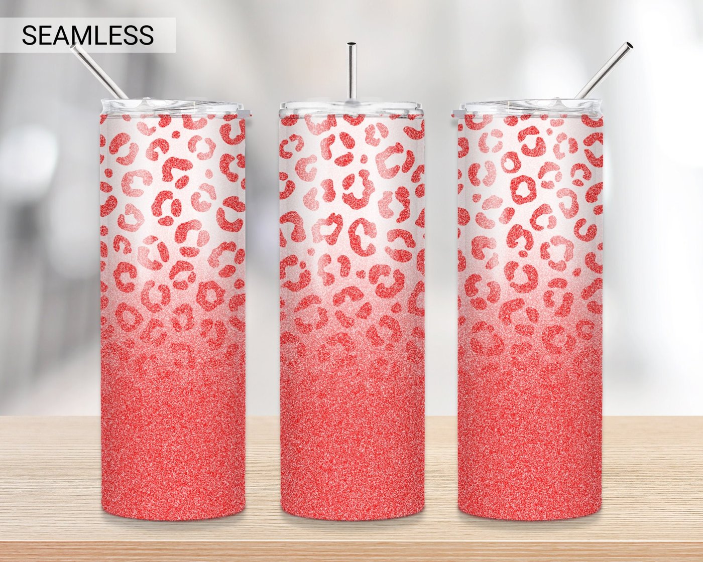 Seamless leopard Glitter tumbler png, 20 oz Skinny Tumbler Sublimation Design, Sublimation design download, leopard tumb