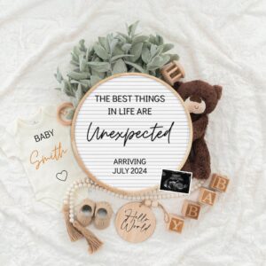 Digital Pregnancy Announcement / Pregnancy Reveal / Social Media / Gender Neutral / Facebook / Instagram / Boho / Person