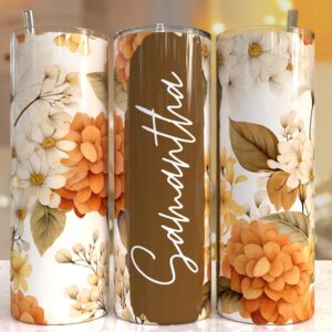Add your own text Floral tumbler, 20oz Skinny Tumbler Sublimation Designs Tumbler PNG File Digital Download, Colorful F