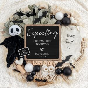 Halloween/Fall Digital Pregnancy Announcement / Pregnancy Reveal / Social Media / Gender Neutral / Facebook / Instagram