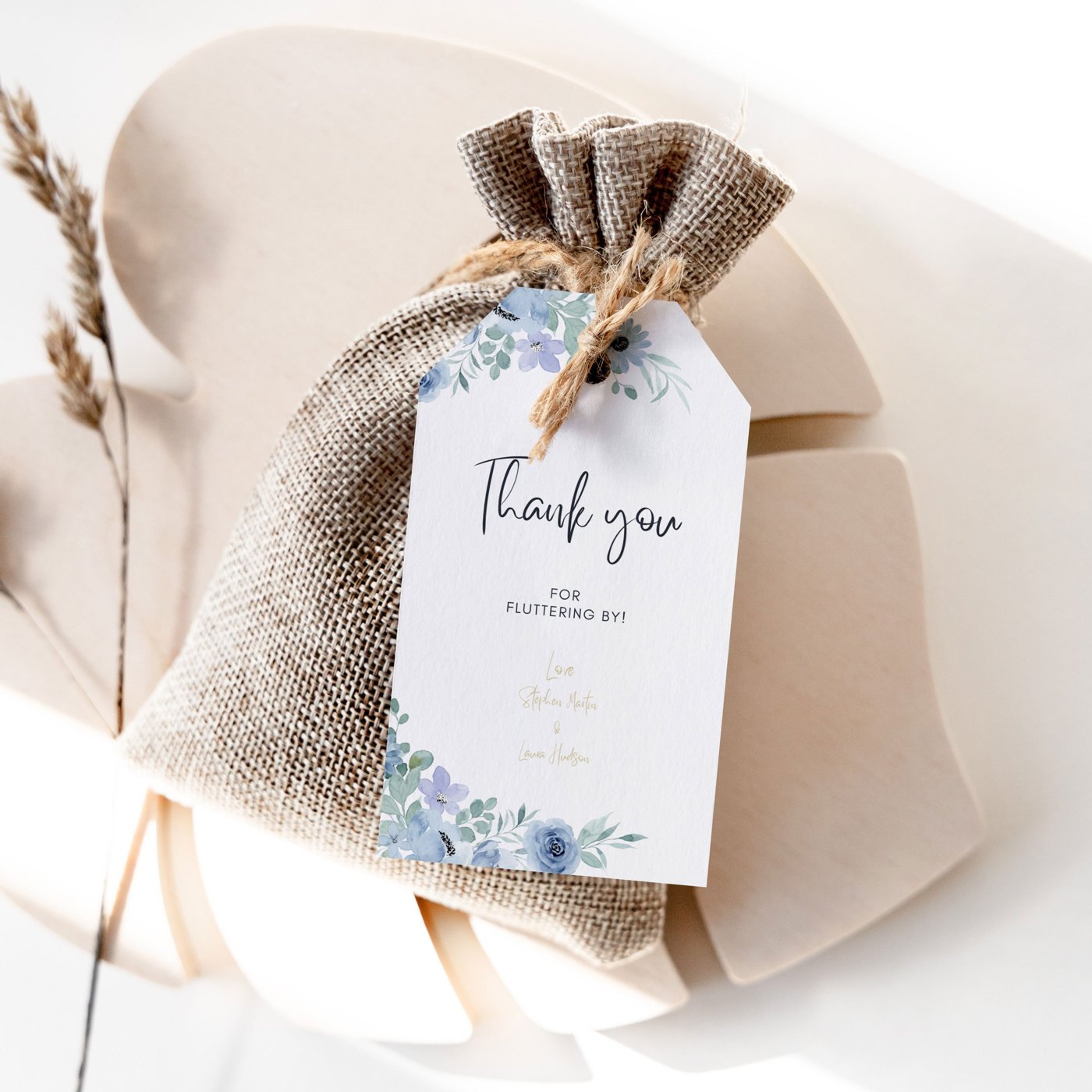 Blue Navy Editable Thank You Favors Tag Template |Blue Navy Editable Tags, Geometric Editable Favors Tag Download Print