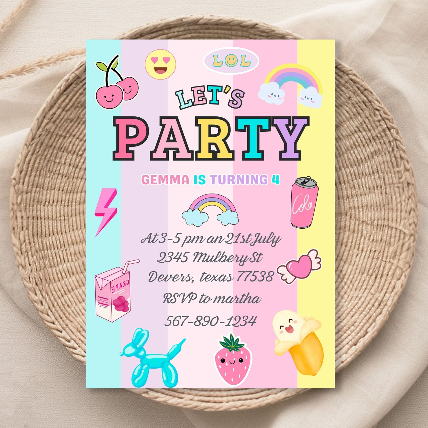 Editable Birthday Party Invitation Stoney Clover Lane Varsity Patch Party Girls Birthday Party Party Instant Download Pr