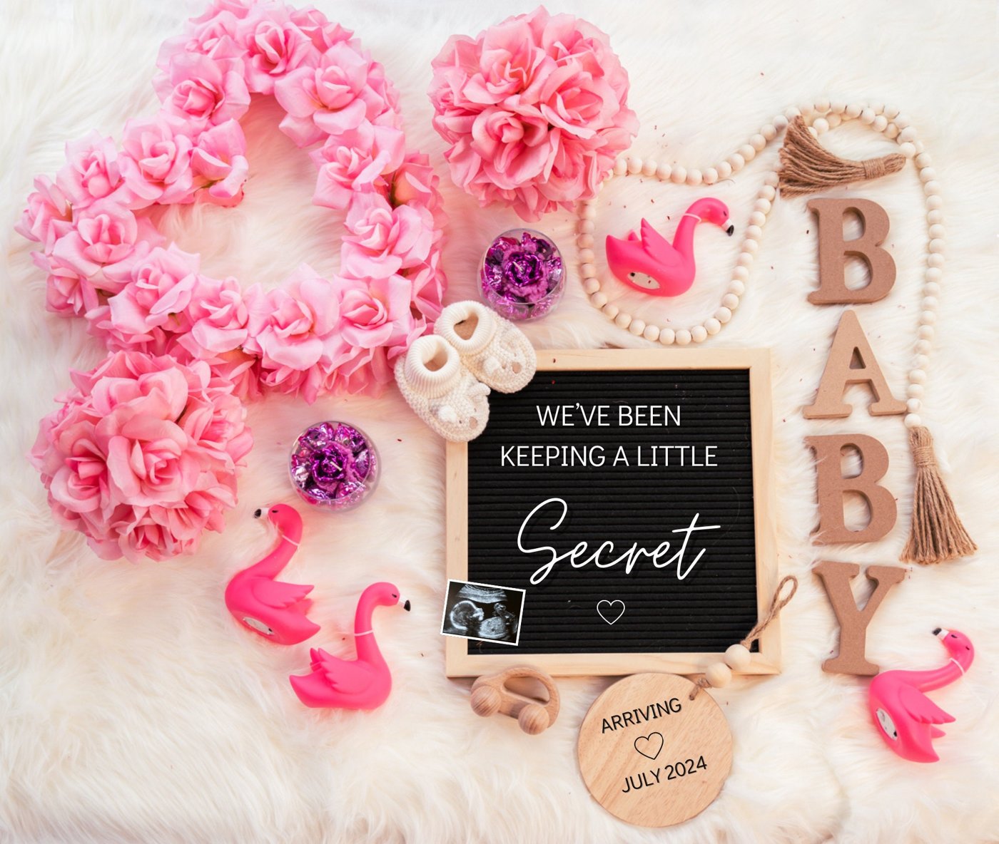 Digital Pregnancy Announcement Valentine
