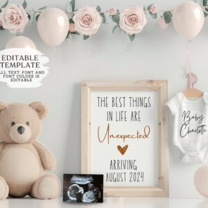 BOHO Digital Pregnancy Announcement / Pregnancy Reveal / Social Media / Gender Neutral / Facebook / Instagram / Boho / P