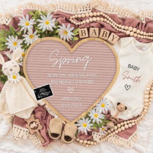 Spring is in The Air, Digital Pregnancy Announcement, Baby Announcement, Floral Gender Neutral Template, Social Media Re