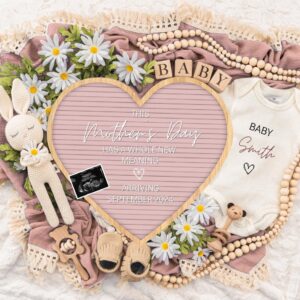 Mother's day Digital Pregnancy Announcement, Gender Neutral Editable Template, Floral Baby Announcement, Personalized ba