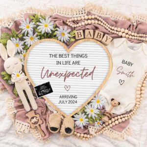 Digital Pregnancy Announcement / Pregnancy Reveal / Social Media / Gender Neutral / Facebook / Instagram / Boho / Person