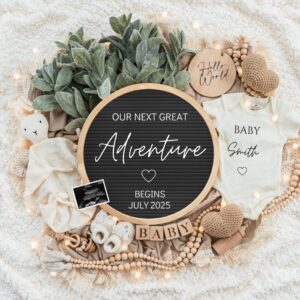 Digital Pregnancy Announcement / Pregnancy Reveal / Social Media / Gender Neutral / Facebook / Instagram / Boho / Person