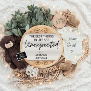 Digital Pregnancy Announcement / Pregnancy Reveal / Social Media / Gender Neutral / Facebook / Instagram / Boho / Person
