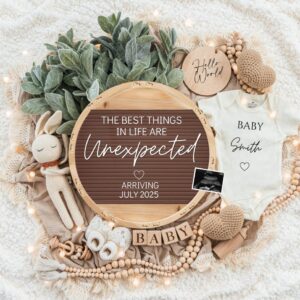 Digital Pregnancy Announcement / Pregnancy Reveal / Social Media / Gender Neutral / Facebook / Instagram / Boho / Person