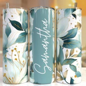 Add your own text Floral tumbler, 20oz Skinny Tumbler Sublimation Designs Tumbler PNG File Digital Download, Colorful F