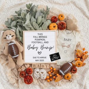 Fall Game Fall Pregnancy Announcement Digital Baby Announcement Autumn Gender Neutral Gender Reveal Boy Social Media Rev