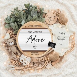 Digital Pregnancy Announcement / Pregnancy Reveal / Social Media / Gender Neutral / Facebook / Instagram / Boho / Person