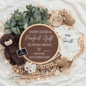 Digital Pregnancy Announcement / Pregnancy Reveal / Social Media / Gender Neutral / Facebook / Instagram / Boho / Person