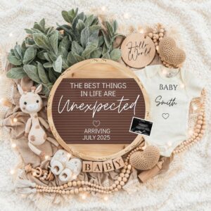 Digital Pregnancy Announcement / Pregnancy Reveal / Social Media / Gender Neutral / Facebook / Instagram / Boho/ Persona