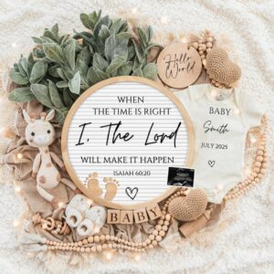 Digital Pregnancy Announcement / Pregnancy Reveal / Social Media / Gender Neutral / Facebook / Instagram / Boho/ Persona
