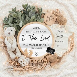 Digital Pregnancy Announcement / Pregnancy Reveal / Social Media / Gender Neutral / Facebook / Instagram / Boho / Person