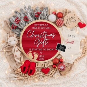 Christmas Pregnancy Announcement Digital Baby Announcement December Pregnancy Gender Neutral Social Media Reveal Templat