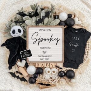 Halloween/Fall Digital Pregnancy Announcement / Pregnancy Reveal / Social Media / Gender Neutral / Facebook / Instagram