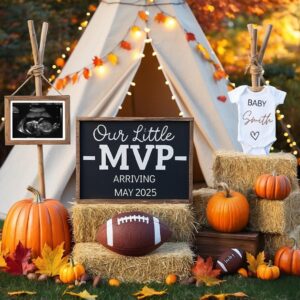 Game Fall Pregnancy Announcement Digital Baby Announcement Autumn Gender Neutral Gender Reveal Boy Social Media Reveal F