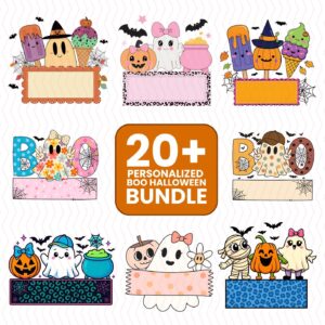 Personalized Boo Halloween Png, Boo Boo Crew Png, Cute Boys Girl Halloween Png, Custom Halloween Kids Name Png, Funny Ha