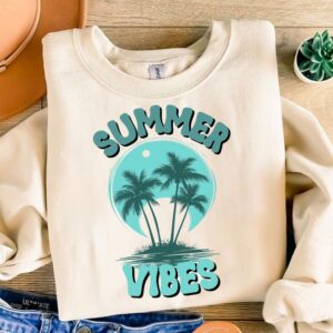Summer vibes Png | Retro summer shirt design | Funny beach shirt print | Highland cow design Png | Summer sublimation de