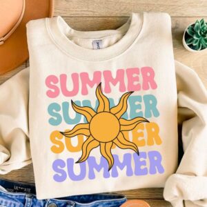 Saltwater seashells sunshine Png | Retro summer shirt design | Funny beach shirt print | Highland cow design Png | Summe