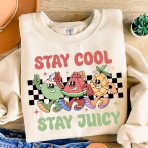 Stay cool stay juicy Png, Summer Vibes PNG, Digital Download Png, Bright Doodle, Lake Days Png, Summer Vibes png, Beach