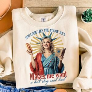 You look like the 4th of july makes me want a hot dog real bad png, Coquette Bow png, 4th of July sublimation, America P