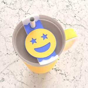 Emoji Topper Svg, Tumbler Name Tag Laser File, 40oz Tumbler Topper Cut File, Name Plate Svg, Tumbler Lid Name Tag Svg