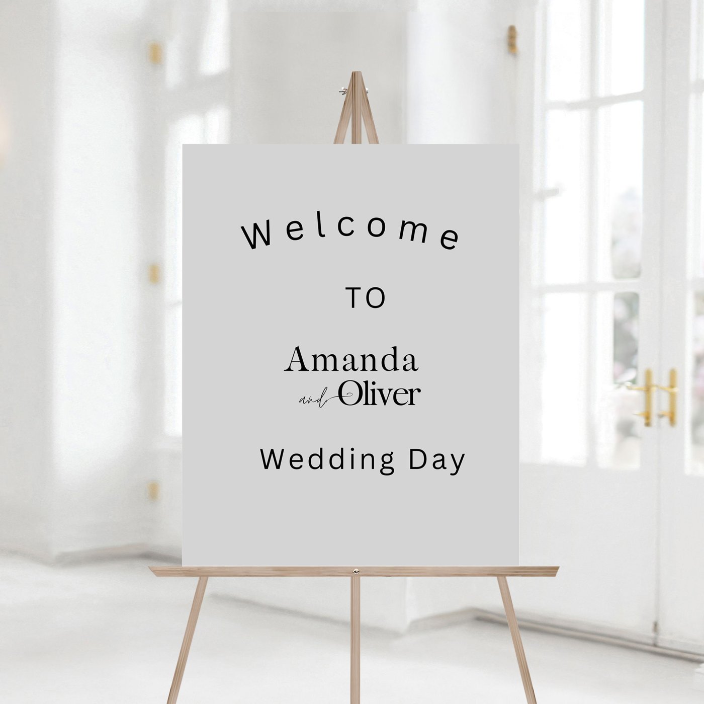 Minimalist Wedding Welcome Sign Template, Modern wedding sign printable, welcome sign download, Boho Wedding photo 112