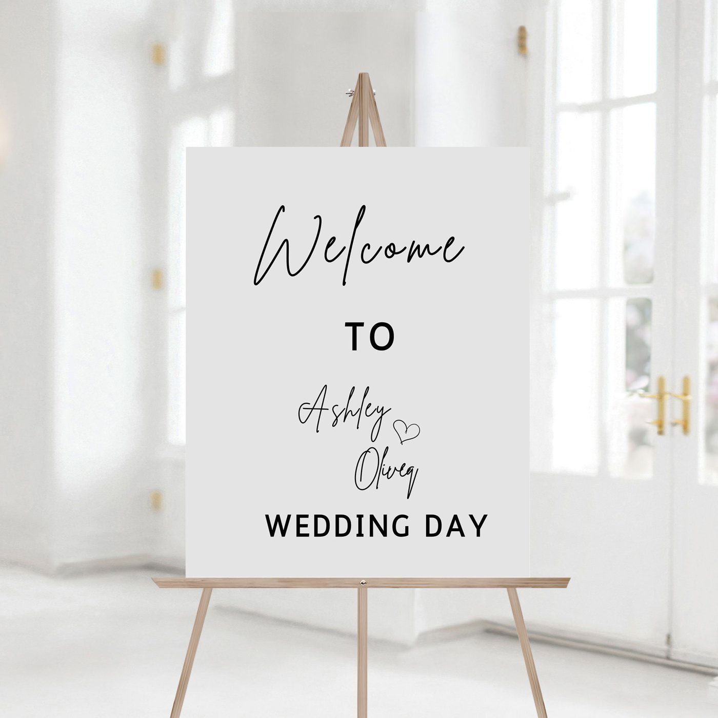 Editable Minimalist Wedding Welcome Sign Template, Modern wedding sign printable, welcome sign download, Boho Wedding p