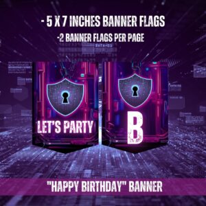 Escape Room Birthday Banner Template, Mystery Party Design, Gender-Neutral Theme for Preteens and Teens, Digital Escape