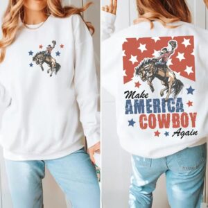 Make America Cowboy Again PNG, Western Png, Fourth Of July Png, America Png, 4th of July Png, Western 4th of July Png, S