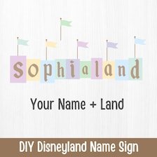 Personalize Diseyland Party Sign, Dineyland Party Decoration, Digital file, mouse and friends birthday party