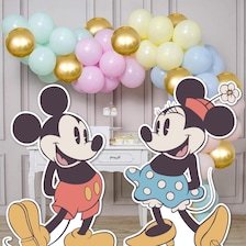 Printable Mikey & Mini Cutout, Diseyland Birthday Party Stand Up Prop, Mikey Baby Shower, Mini Birthday Party Decoration