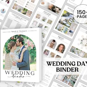 The Ultimate Wedding Day Binder Template, Wedding Planner,Canva Edit, Wedding Template, Instant Download, Digital Templa