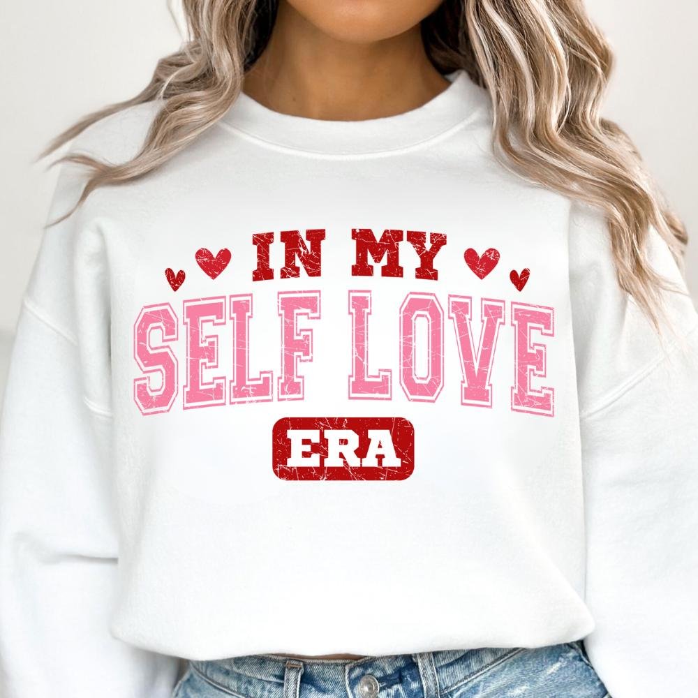 In my self love era png, Valentine Coquette Png, Valentine's Day, Love Png, Sublimation Designs, Retro Valentine Png