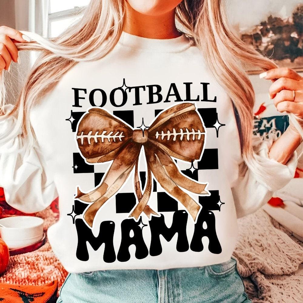 Retro coquatte Football Mama PNG, Glitter Football PNG, Sublimation Design, Digital Download Png, Sports PNG, Football S