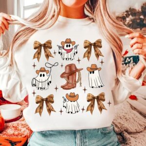 Retro Cowboy Boo Png, Boo Haw Halloween png, Girly Halloween png, Howdy Halloween, Halloween Vibes Png, Aesthetic Png, H