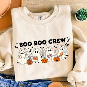 Nurse Boo boo crew Png, Nurse Fall Halloween Sublimation Shirt Png Files, Halloween Nursing Sublimation, Nursing Png, In