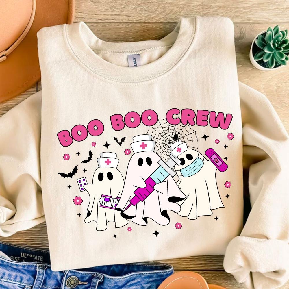 Boo boo crew Png, Nurse Fall Halloween Sublimation Shirt Png Files, Halloween Nursing Sublimation, Nursing Png, Instant