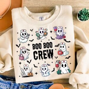 Boo boo crew Png, Nurse Fall Halloween Sublimation Shirt Png Files, Halloween Nursing Sublimation, Nursing Png, Instant
