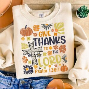 Give Thanks with a Grateful Heart Png, Fall Pumpkin, Bible Verse , Boho Floral Christian Png, Jesus Cross,Dalmatian Dots