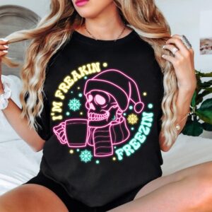 Neon Christmas I am freakin freezin PNG, Christmas Png, Neon Christmas Png, Christmas Sublimation Design, Christmas Tshi