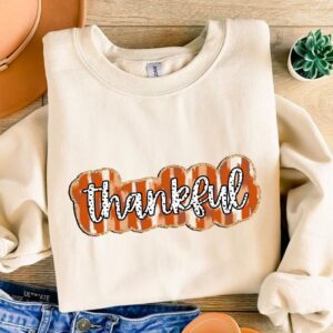 Thankful PNG, Colorful Gold Glitter Thankful png, Retro Fall png, Dalmatian Dots, Autumn png,Trendy Fall Digital, Trendy