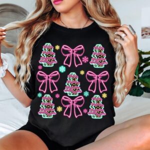 Neon Coquette Christmas Neon PNG, Christmas Png, Neon Christmas Png, Christmas Sublimation Design, Christmas Tree Cake P
