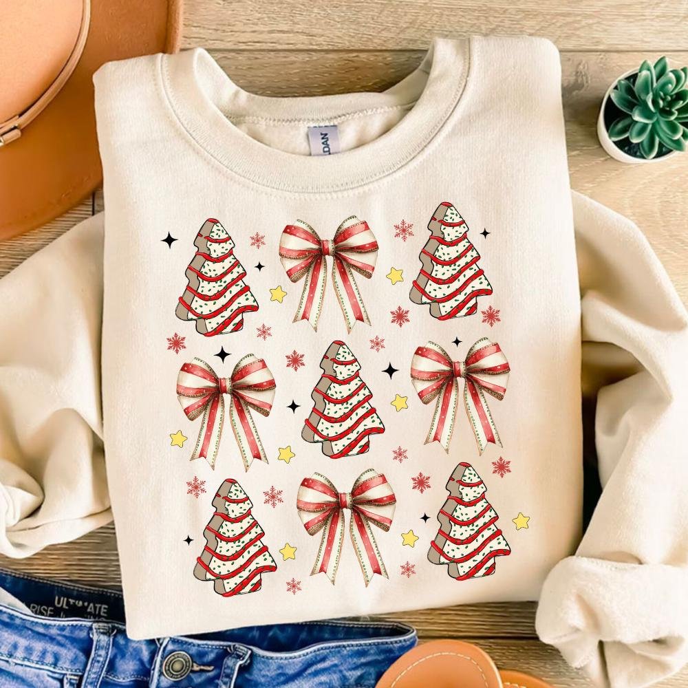 Coquette Christmas Tree Cake Png, Christmas Bow Png, Retro Holiday Png, Merry Christmas Png, Girly Christmas Png, Christ