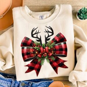 Christmas Coquette Bow Png, Coquette Christmas Png, Reindeer Bow Png, Christmas Shirt Design, Santa Png, Christmas Subli