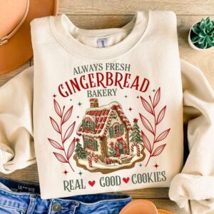 Always Fresh Gingerbread Bakery Png, Real Good Cookies Png, Merry Christmas, Xmas Sublimation, Christmas Cookies Png, Gi